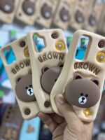 قاب فانتزی خرسی پاپ سوکت BROWN - تصویر 2