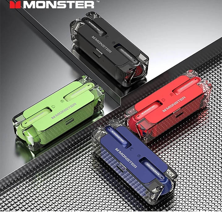 3 هندزفری بلوتوثی دو گوش گیمینگ MONSTER مدل XKT08 - تصویر 1