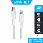 کابل شارژ اصلی انکر تایپ سی به لایتینگ مدل A81B5