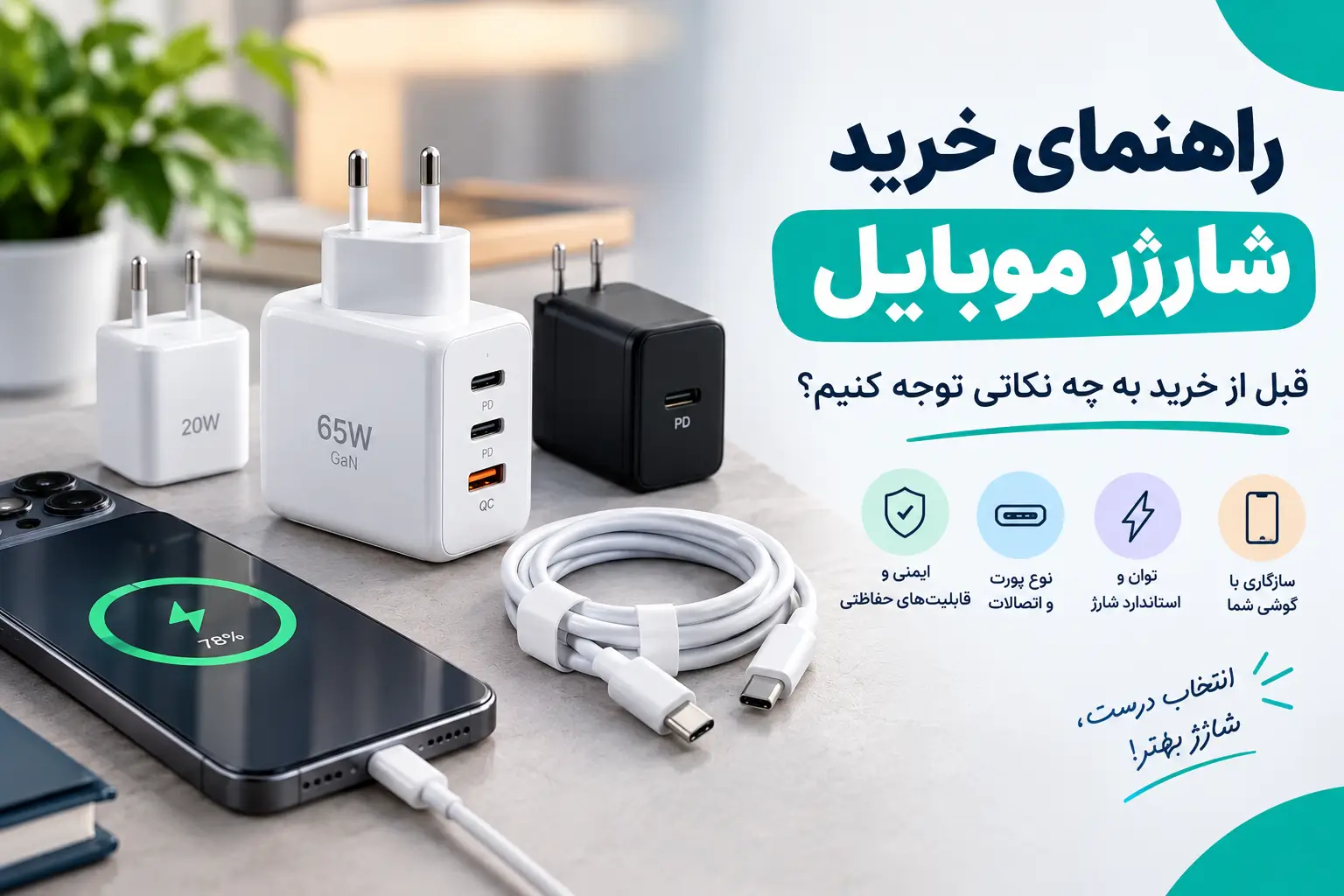 راهنمای خرید شارژر موبایل